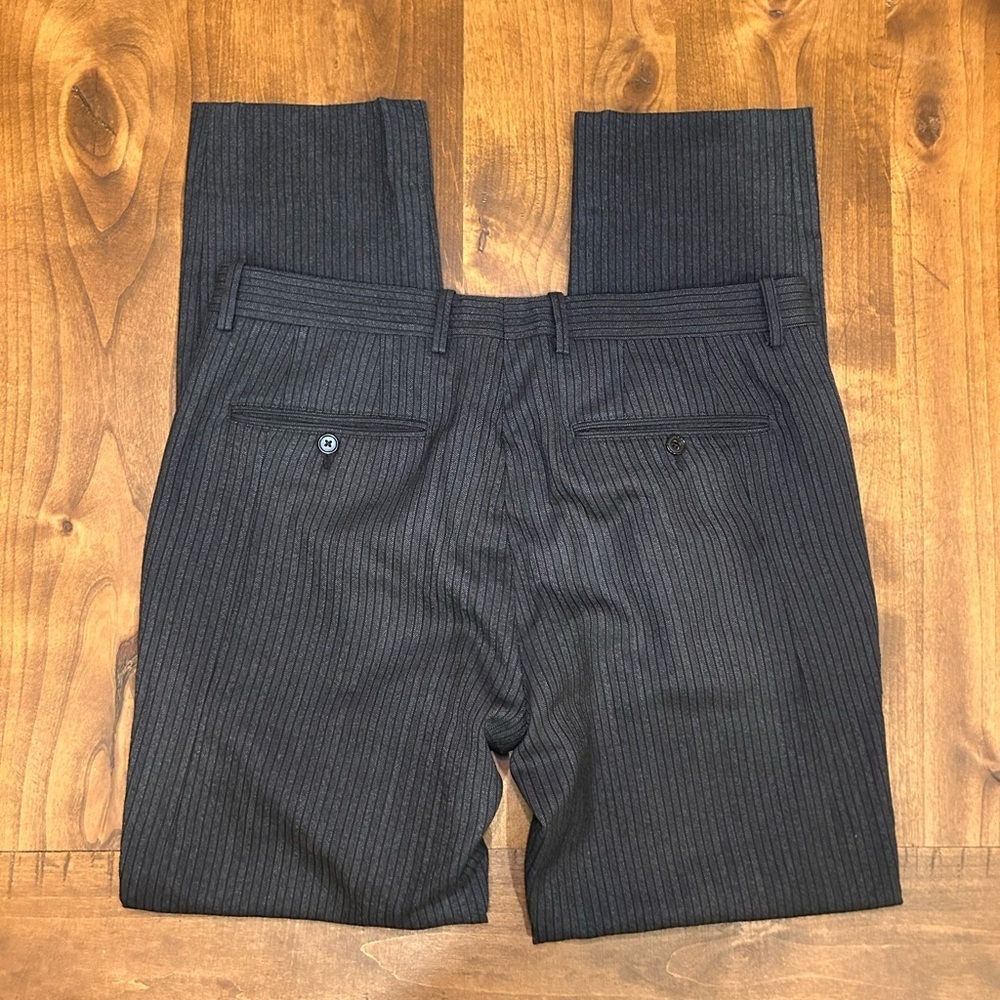 MARNI Wool Charcoal Pinstripe Trousers | Made in Italy | Size 48 (US 12) - Picture 9 of 9